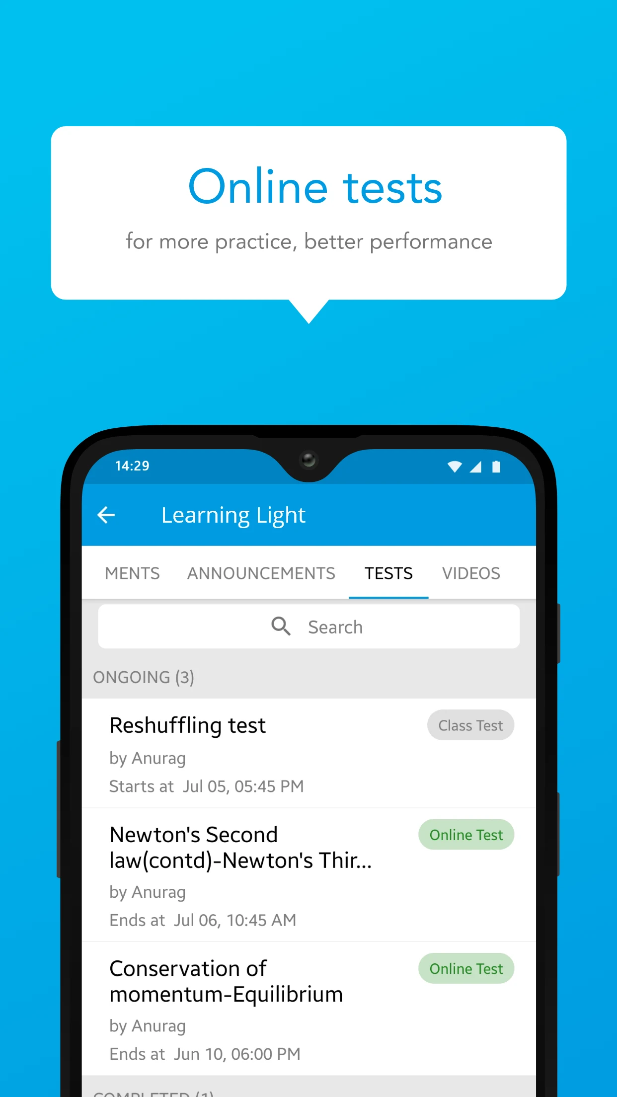 The art of learning screenshot